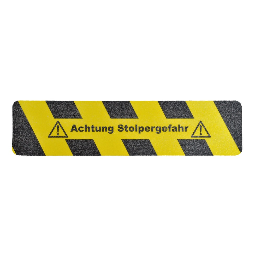 Illustration du produit: Revêtement antidérapant m2™ « Achtung Stolpergefahr », L x l 610 x 150 mm