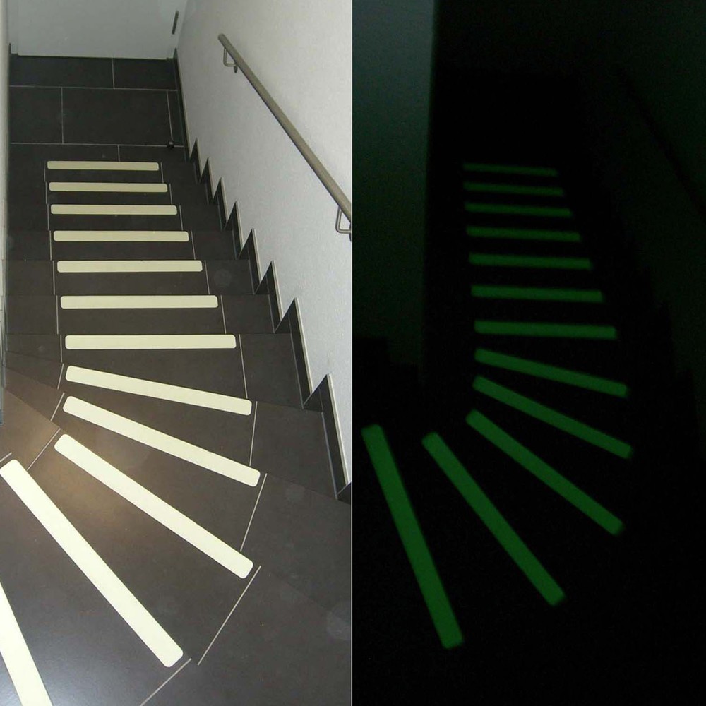 Illustration du produit: Revêtement antidérapant m2™ phosphorescent, 10 pièces, L x l 50 x 1 000 mm