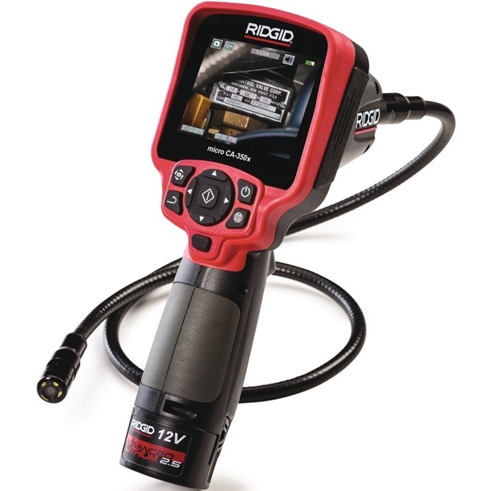 Produktabbildung: RIDGID Inspektionskamera micro CA-350x 3,5 Zoll 320x240 17mm LED 4 Kabel-L.900mm