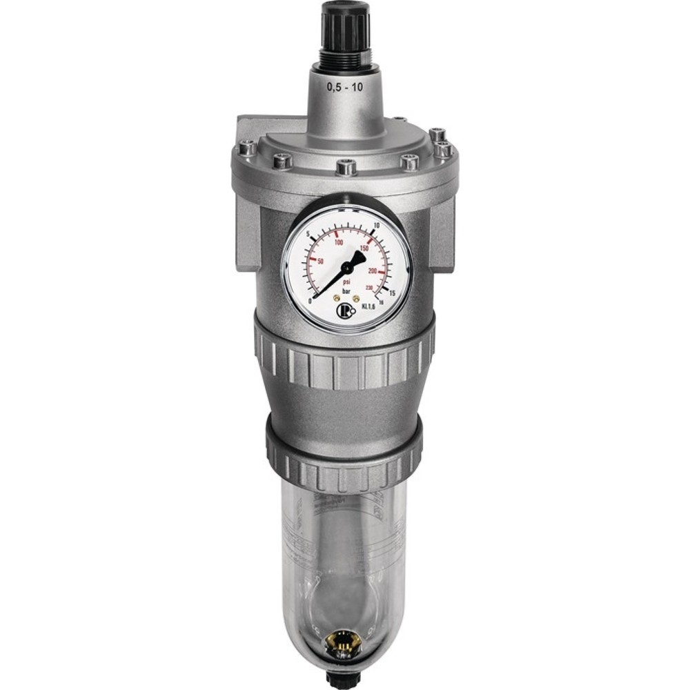 Illustration du produit: RIEGLER Filterregler Standard, BG I G 3/8 ″, Gewinde mm 15,39, 0,5 - 10 bar 900 l/min