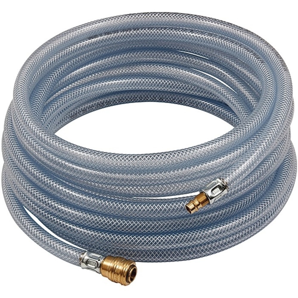 Produktabbildung: RIEGLER PVC-Druckluftschlauchset, Länge 5 m, Innen-Ø 6 mm Aussen-Ø 12 mm, Schnellverschlusskupplung DN 7,2
