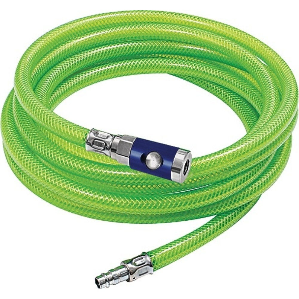 Produktabbildung: RIEGLER Schlauch-Set, PVC Gewebe leuchtgrün, Schlauch-D.15x9mm L.5m, Sicherheitskupplung/Tülle NW7,4