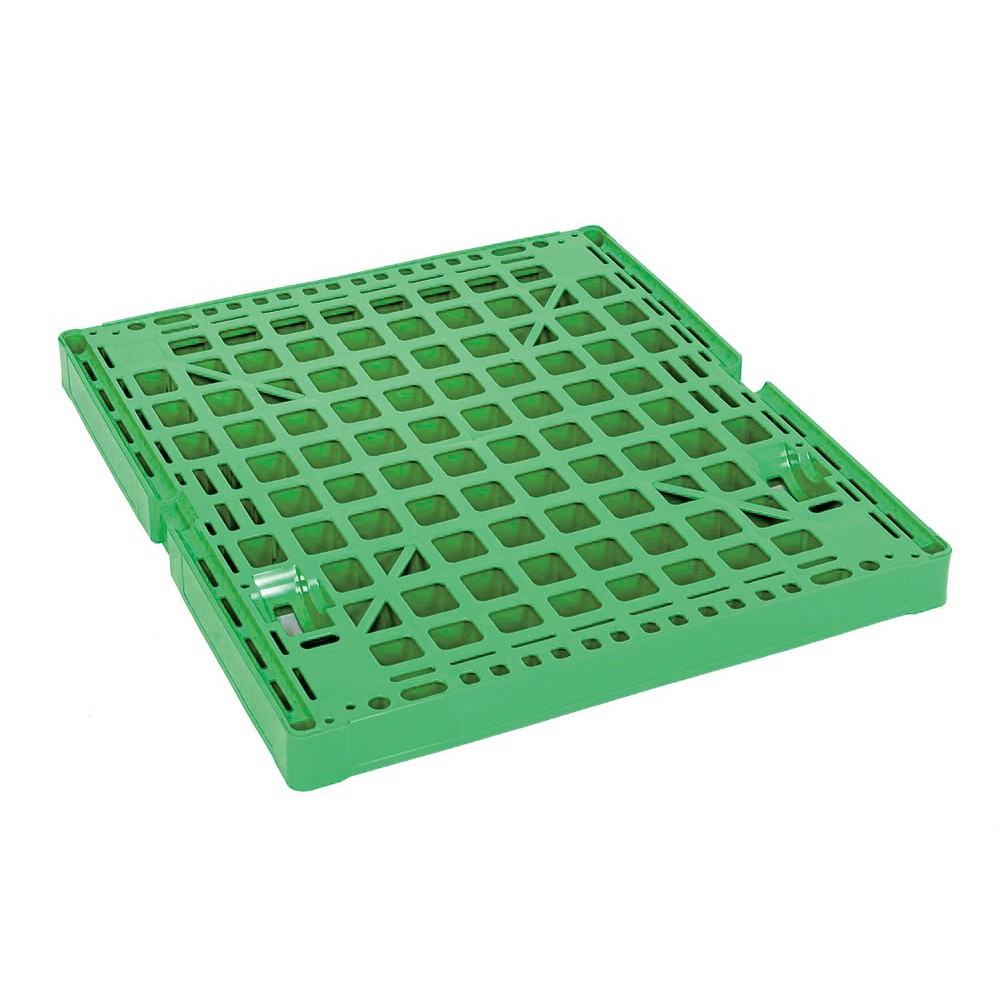 Produktabbildung Nr. 2: Rollbehälter, 4-seitig, halb abklappbare Vorderwand, Kunststoff-Rollplatte, HxBxT 1.650 x 724 x 815 mm, verkehrsgrün