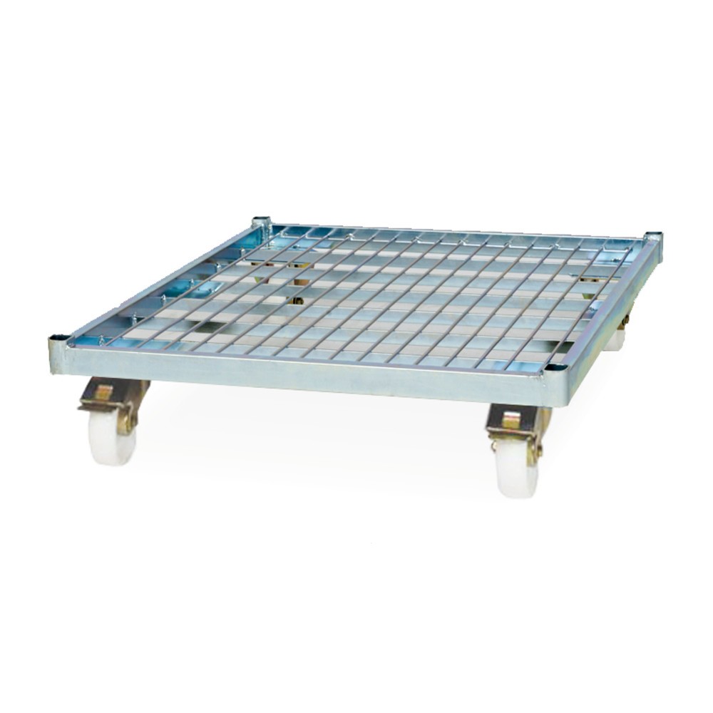 Produktabbildung Nr. 2: Rollbehälter, 4-seitig, geteilte Vorderwand, Stahl-Rollplatte, HxBxT 1.850 x 724 x 815 mm