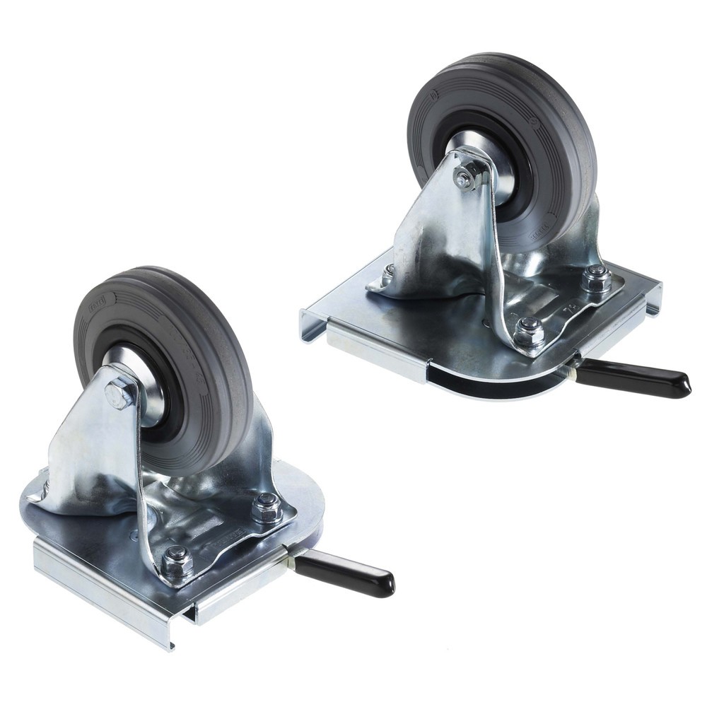 Produktabbildung: Rolle Clip-On, 2 Bockrollen, TK 90 kg