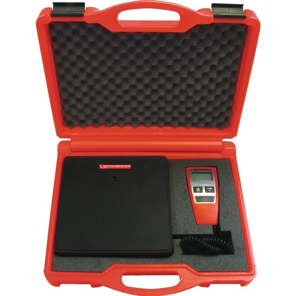 Produktabbildung Nr. 2: ROTHENBERGER Kältemittelwaage ROSCALE 120, Wägebereich 0-120 kg, Plattform-B230xT230mm