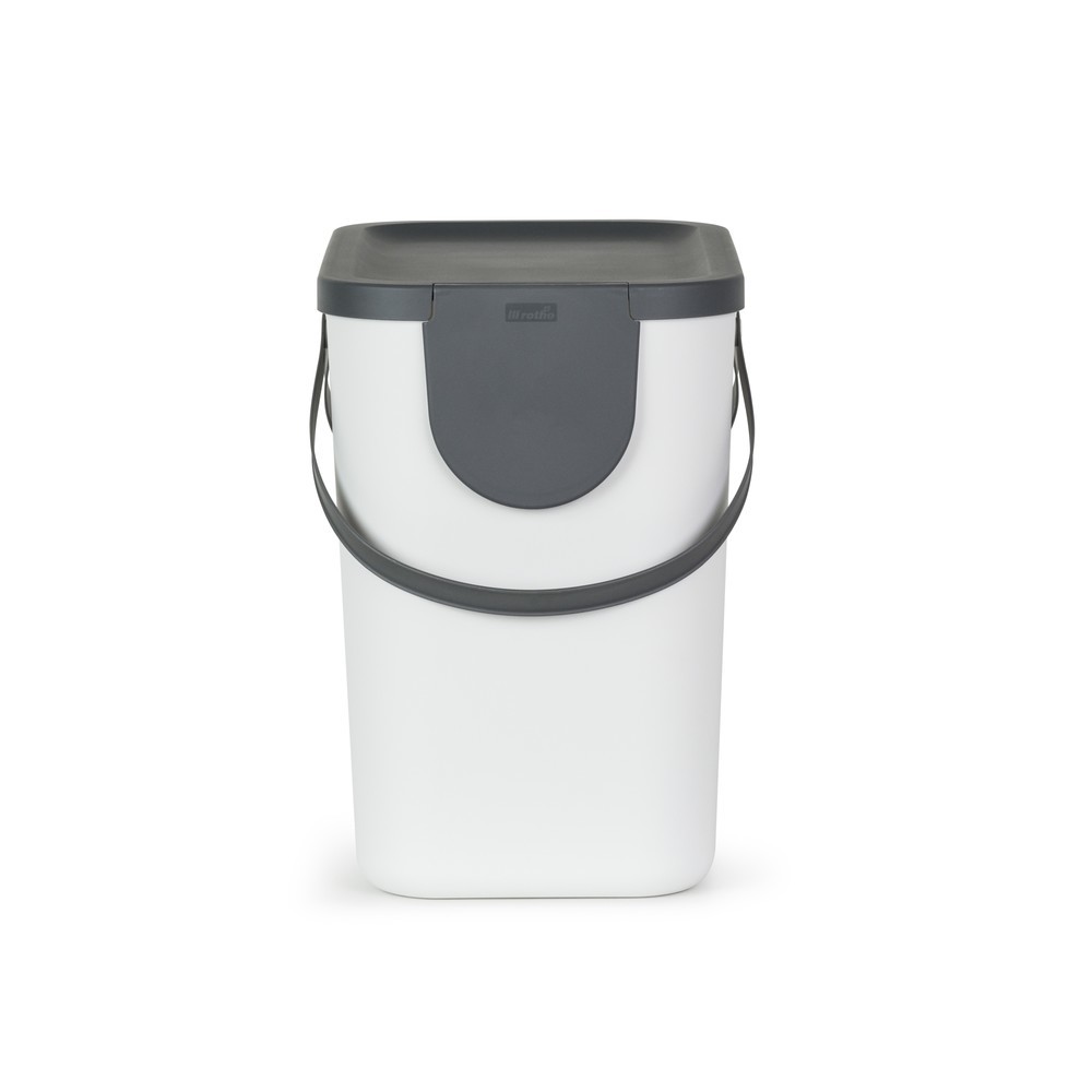 Produktabbildung Nr. 2: rothopro  Recycling-Müllsystem ALBULA, 25 l, weiss