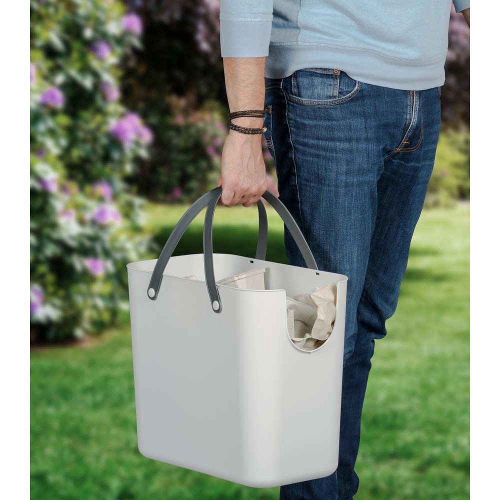 Produktabbildung Nr. 3: rothopro  Recycling-Müllsystem ALBULA, 25 l, weiss
