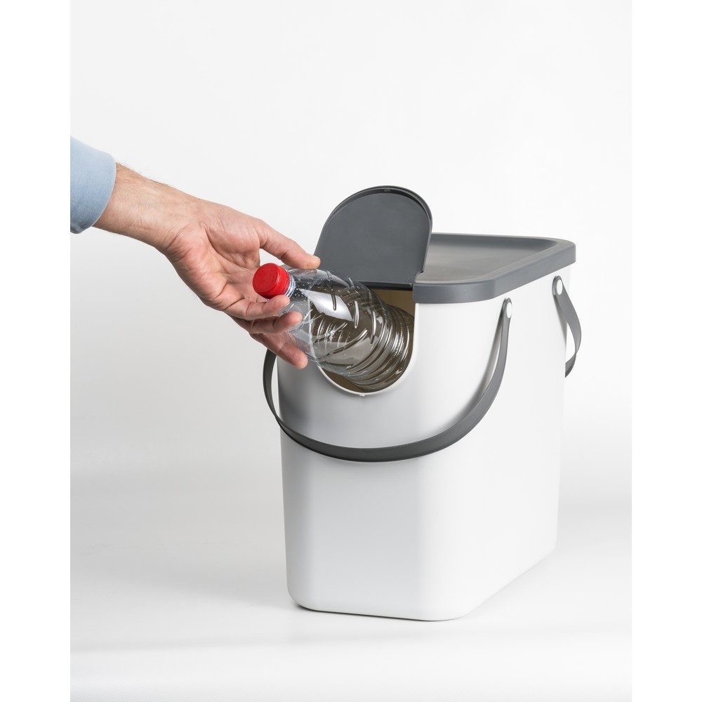 Produktabbildung Nr. 4: rothopro  Recycling-Müllsystem ALBULA, 25 l, weiss