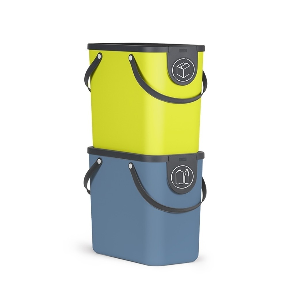 Produktabbildung Nr. 2: rothopro  Recycling-Müllsystem ALBULA, 25 l, grün