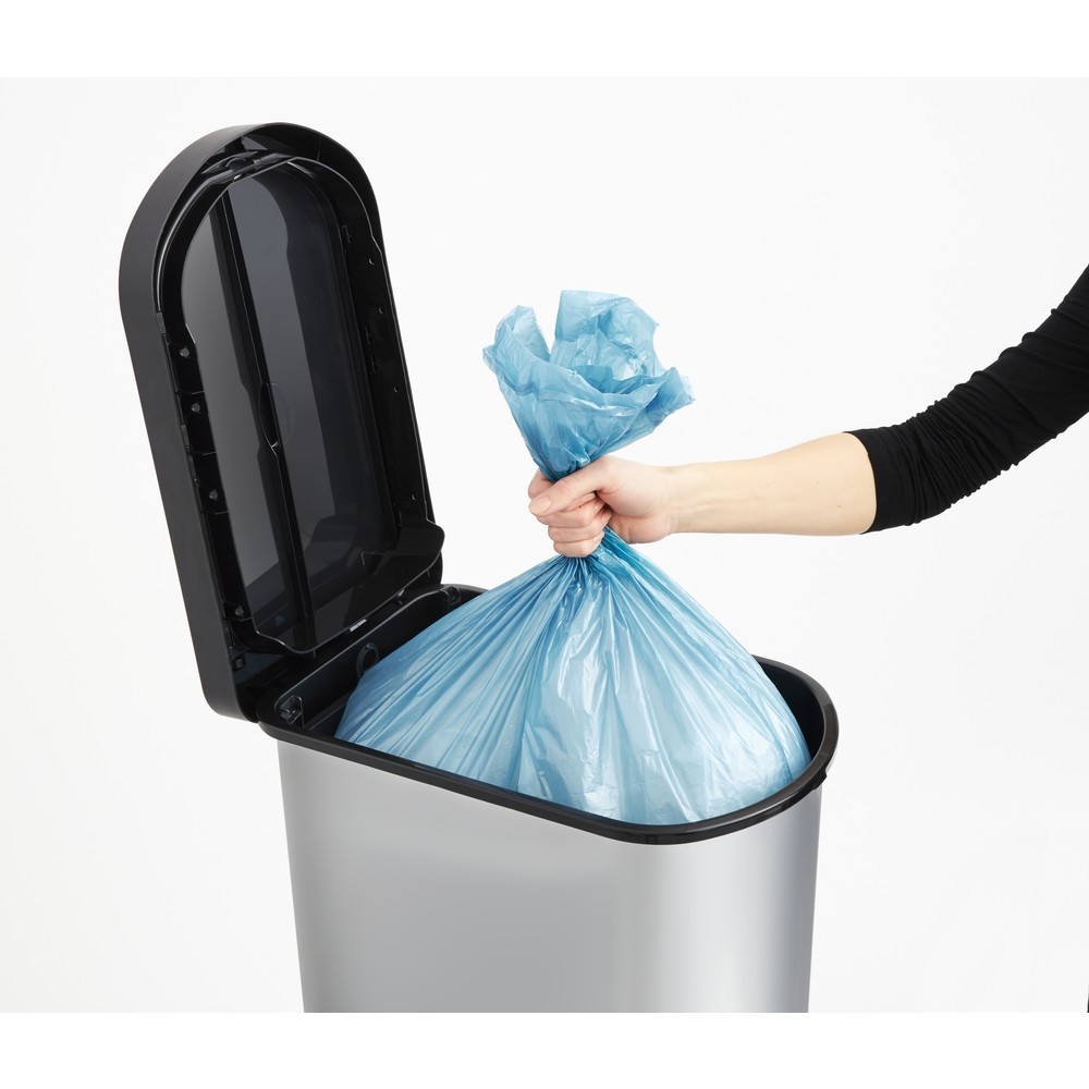 Produktabbildung Nr. 4: rothopro  Treteimer PASO mono, 50 l, metallic