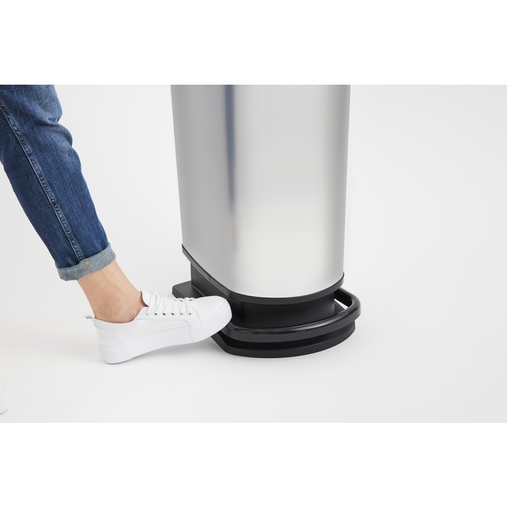 Produktabbildung Nr. 5: rothopro  Treteimer PASO mono, 50 l, metallic