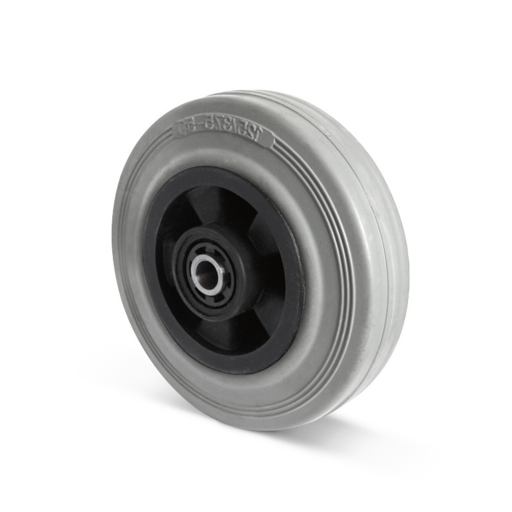 Illustration du produit: Roue en caoutchouc plein Basic, sans PAK, Øxl 80 x 35 mm, capacité de charge 70 kg