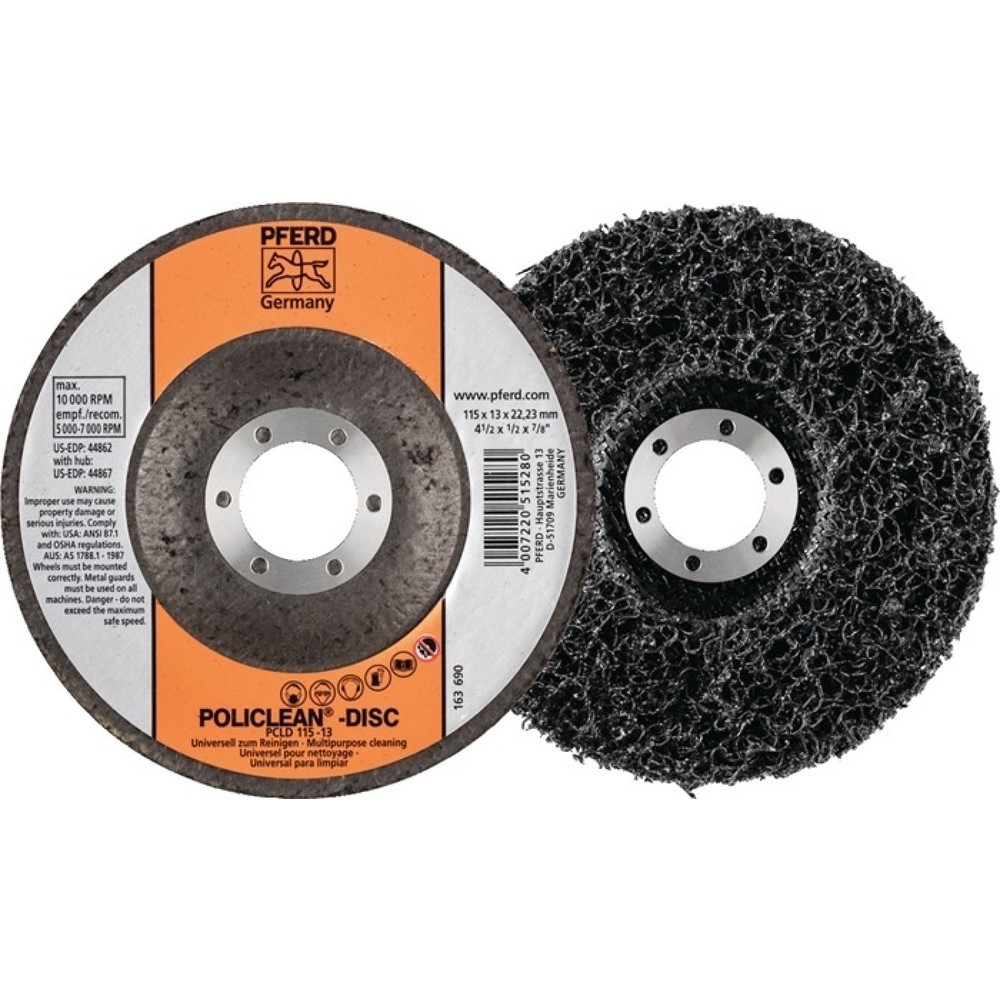 Illustration du produit: Disque de nettoyage grossier POLICLEAN D.115x13 mm perçage 22,23 mm PFERD