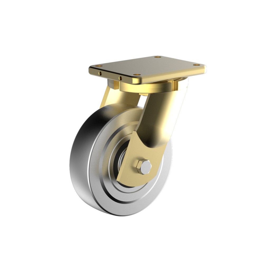 Illustration du produit: Roue directrice Wicke pour charges lourdes en acier, Ø x largeur 100 x 40 mm, capacité de charge 1 700 kg