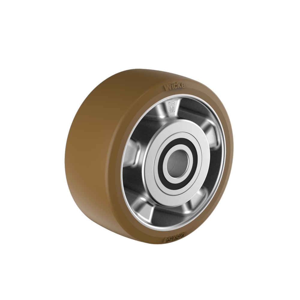 Illustration du produit: Roue pour charges lourdes Wicke en PU Topthane®, Ø x largeur 125 x 40 mm, capacité de charge 350 kg