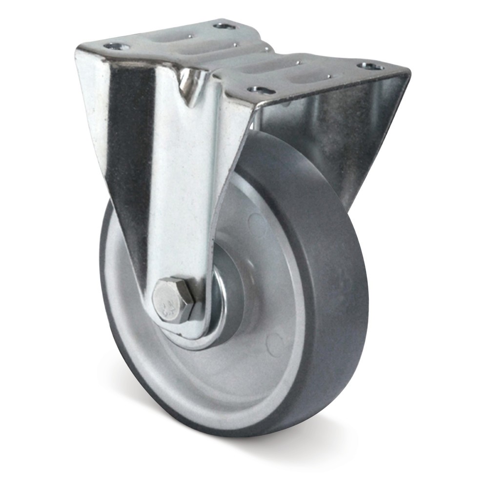 Illustration du produit: Roue fixe en TPE Basic, non marquante, Øxl 100 x 32 mm, capacité de charge 100 kg