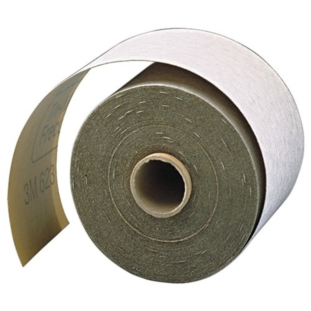 Illustration du produit: Rouleau de papier abrasif 618 115 mm granulation 220 pour vernis/métal SiC 3M