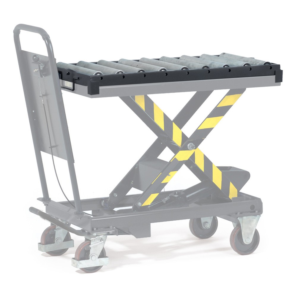 Illustration du produit: Transrouleur pour chariot à table élévatrice à ciseaux fetra® avec sécurité anti-glissement, fixe