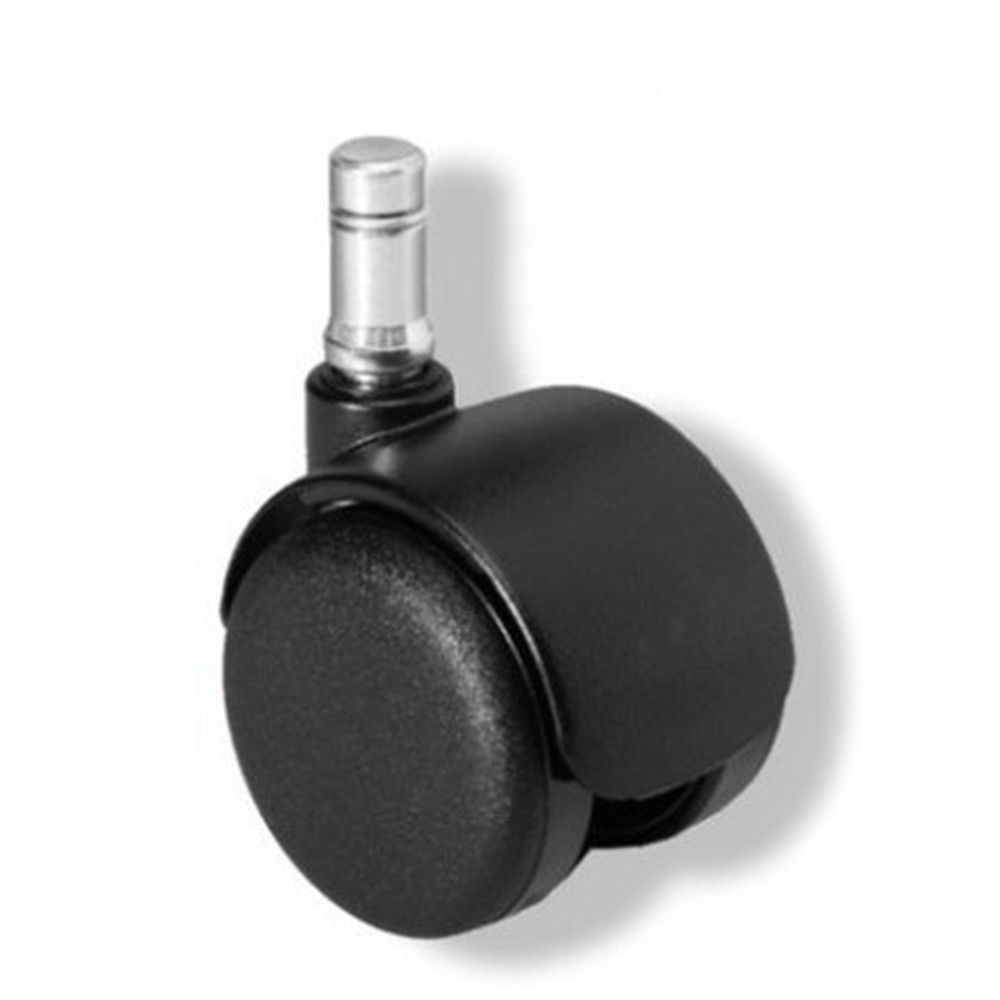 Illustration du produit: 5x roulettes pour sols durs hjh OFFICE ROLO FIX freinées par le siège 10mm / 50mm zouc moulé sous pression, (lot de 5)