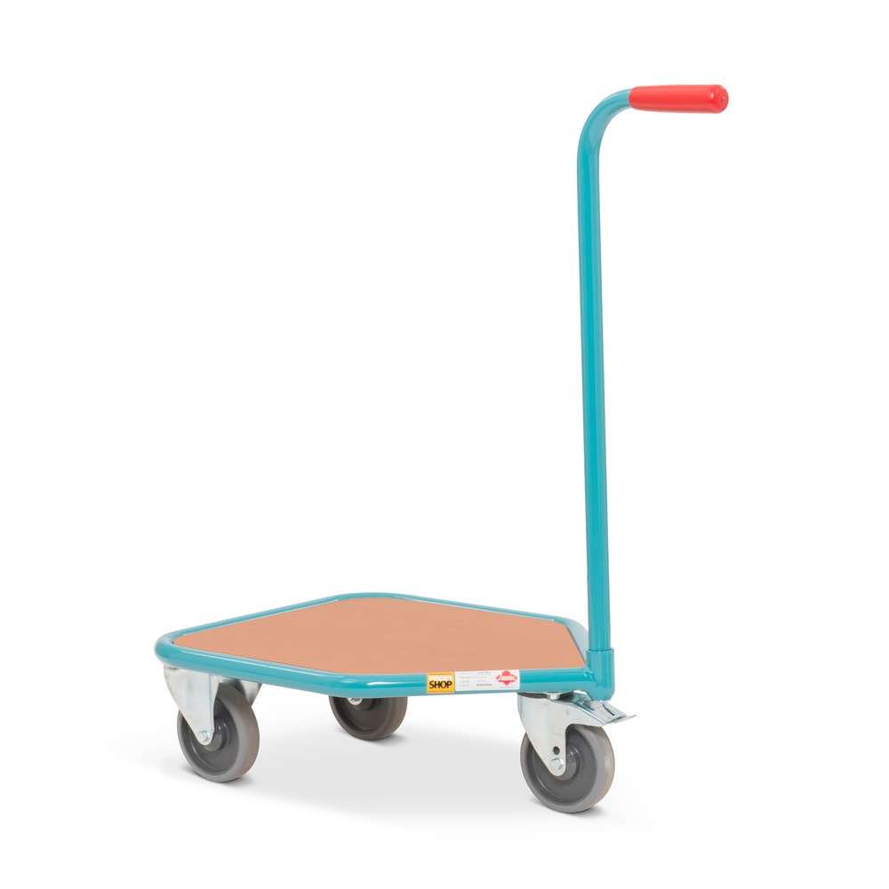 Produktabbildung Nr. 2: Rouleur à poignée Ameise®, plate-forme de chargement en bois de 450 x 450 mm