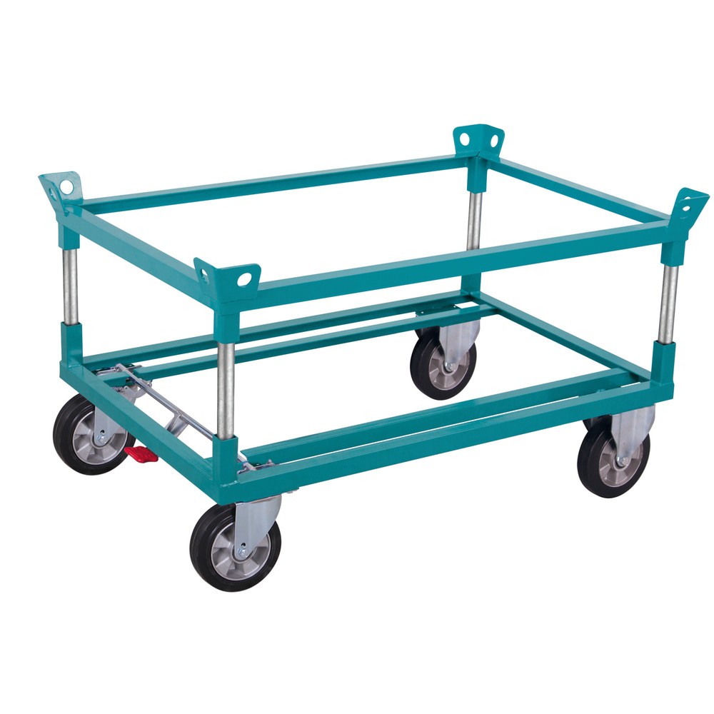 Produktabbildung Nr. 1: Rouleur Ameise®, avec butées d’angle de blocage des palettes, hauteur de chargement 650 mm,- Pneus pleins souples