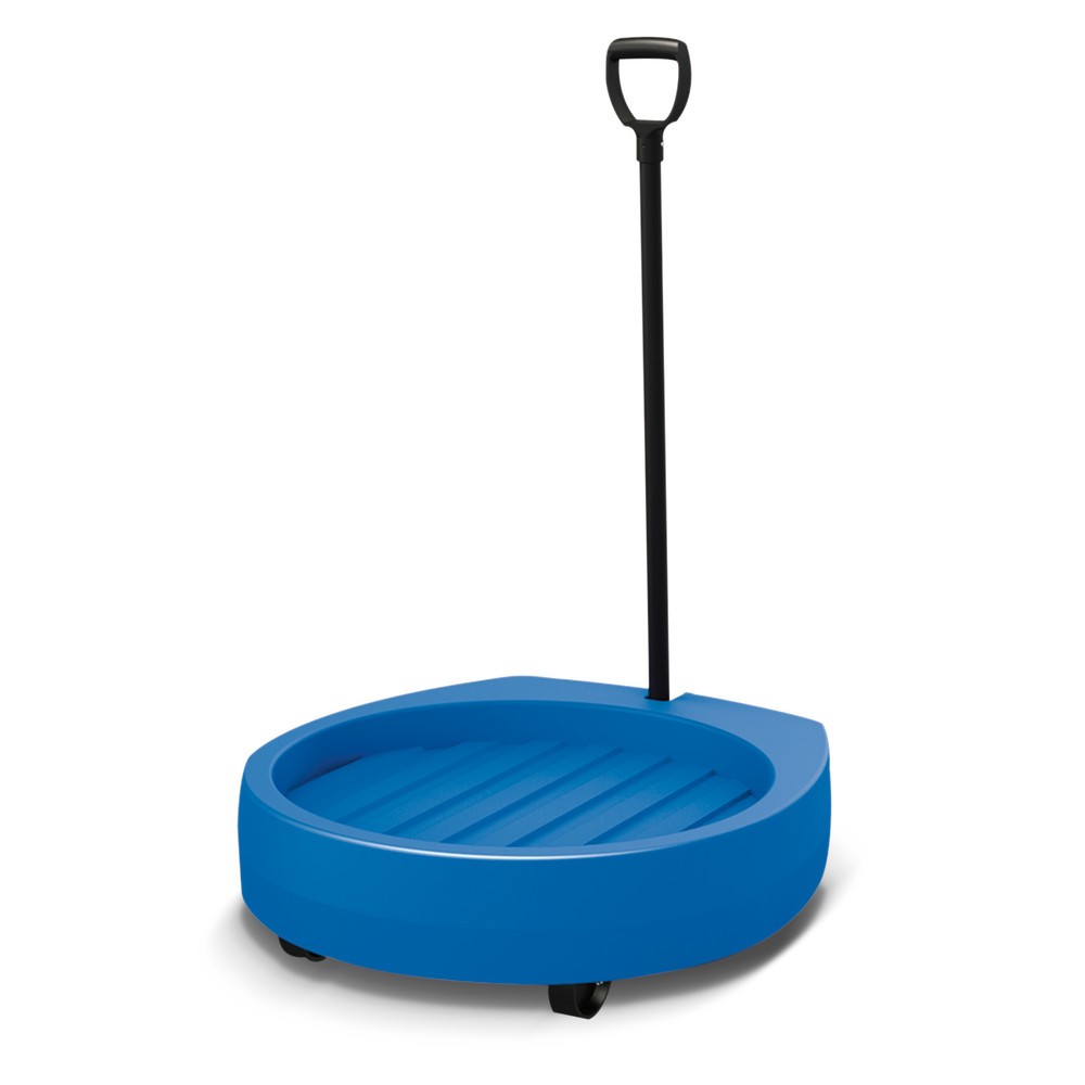 Illustration du produit: Rouleur de fûts, capacité de charge 300 kg, cuve intégrée, avec timon