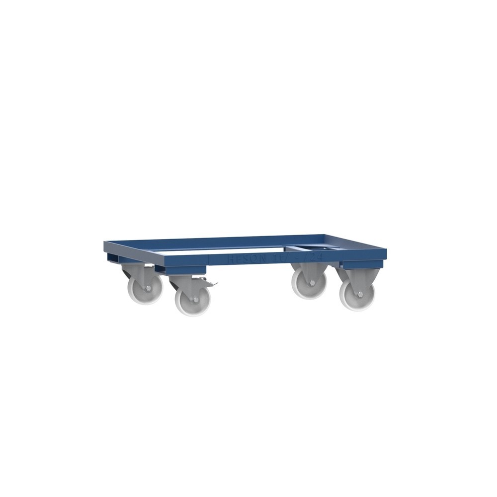 Illustration du produit: Rouleur pour caisse grillagée HESON®, peinte, pour des conteneurs de 800 x 600 mm, bleu gentiane