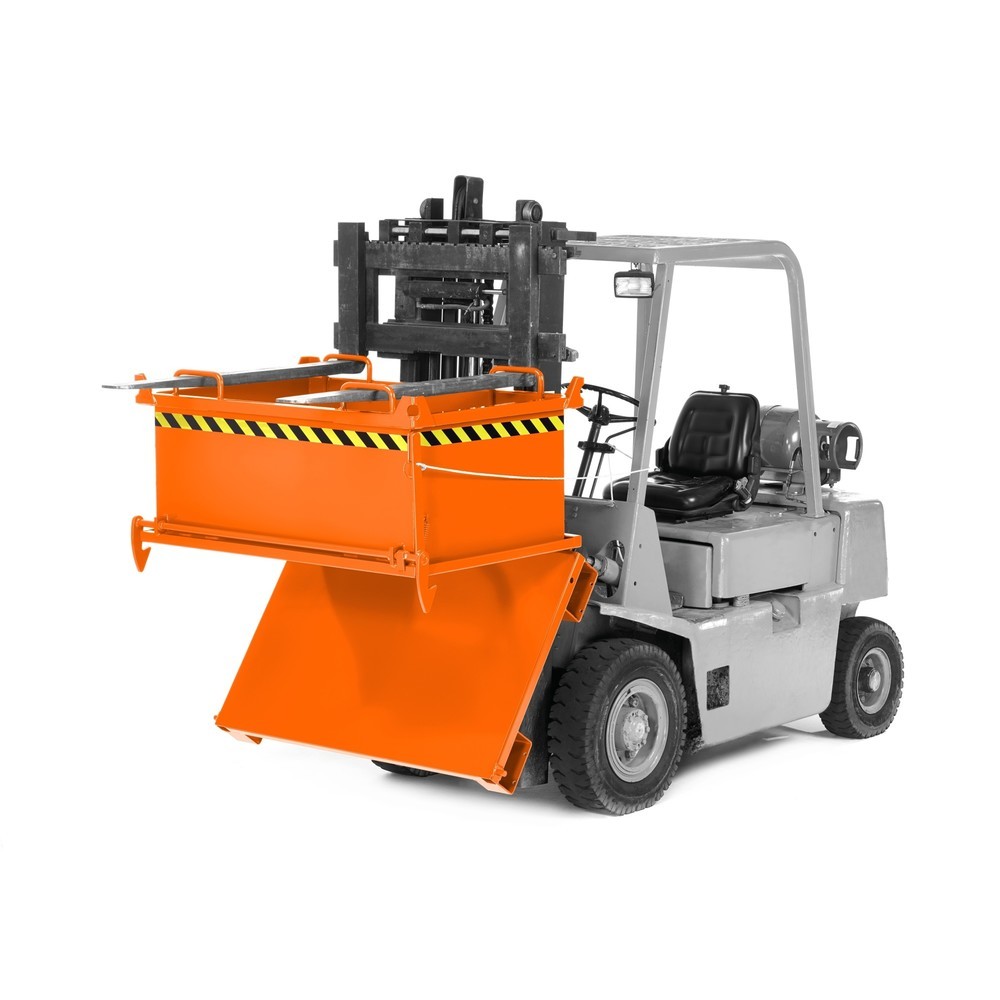 Produktabbildung Nr. 2: RR-Industrietechnik® Benne à fond basculant type RBB, volume 0,5 m³, RAL 2004 orangé pur