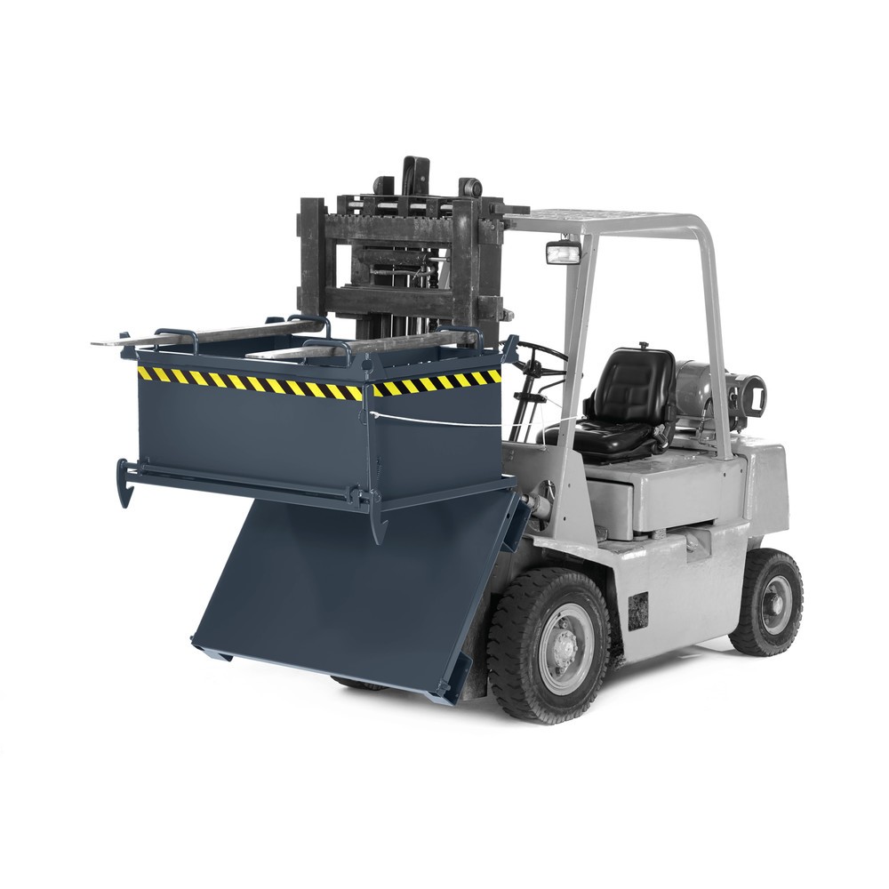 Produktabbildung Nr. 2: RR-Industrietechnik® Klappbodenbehälter Typ RBB, Volumen 0,5 m³, RAL 7016 anthrazitgrau
