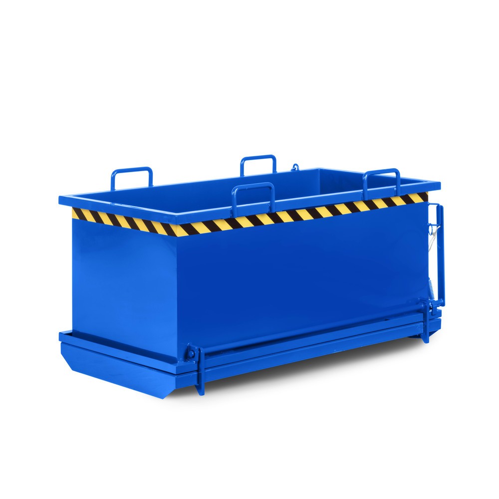 Produktabbildung Nr. 1: RR-Industrietechnik® Klappbodenbehälter Typ RKB, Volumen 0,5 m³, RAL 5010 enzianblau