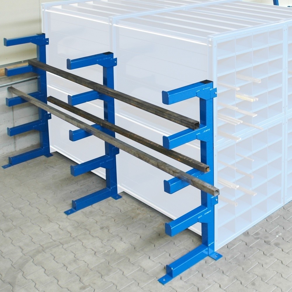 Produktabbildung Nr. 2: RR-Industrietechnik® Kragarmregal für 2-faches Wabenregal Typ RWR 1000, seitliche Montage