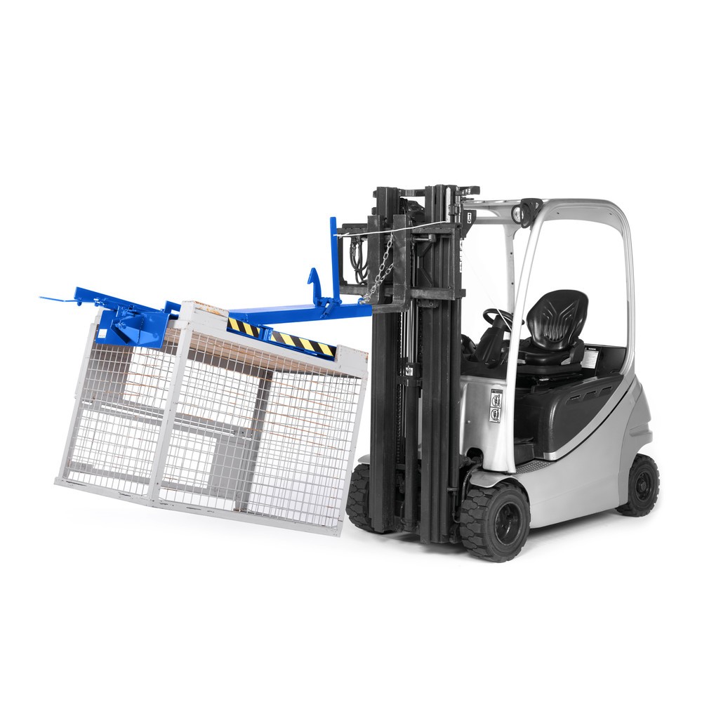 Produktabbildung Nr. 2: RR-Industrietechnik® Retourneur de caisses grillagées type RGW, capacité de charge 450 kg, RAL 5010 bleu gentiane