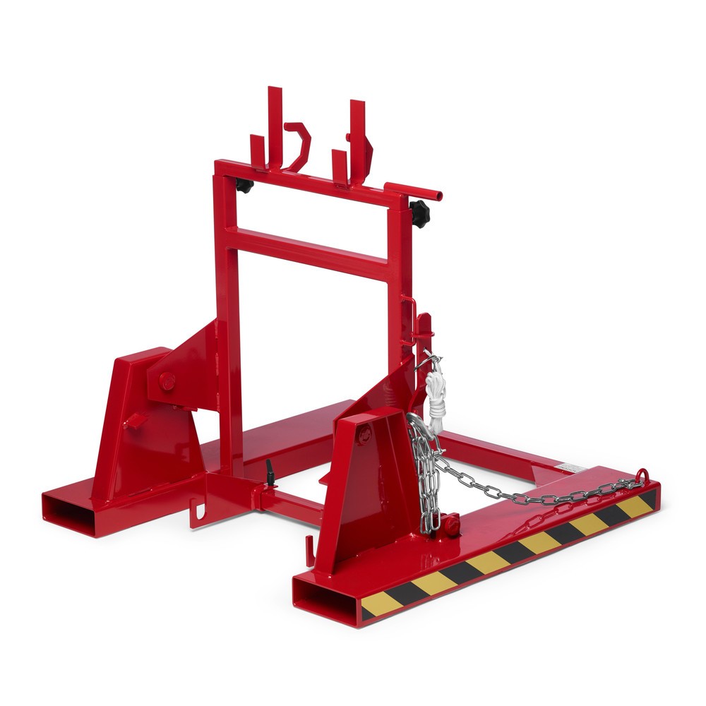 Produktabbildung Nr. 1: RR-Industrietechnik® Retourneur de poubelles type RMW, lxPxH 1 000 x 1 000 x 1 080 mm, RAL 3000 rouge feu
