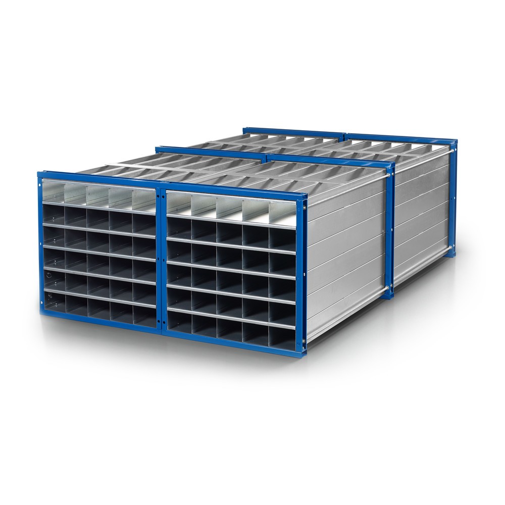 Produktabbildung Nr. 2: RR-Industrietechnik® grille en nid d'abeille type RWR, HxLxP 1 000 x 1 000 x 3 000 mm, nombre de compartiments 81