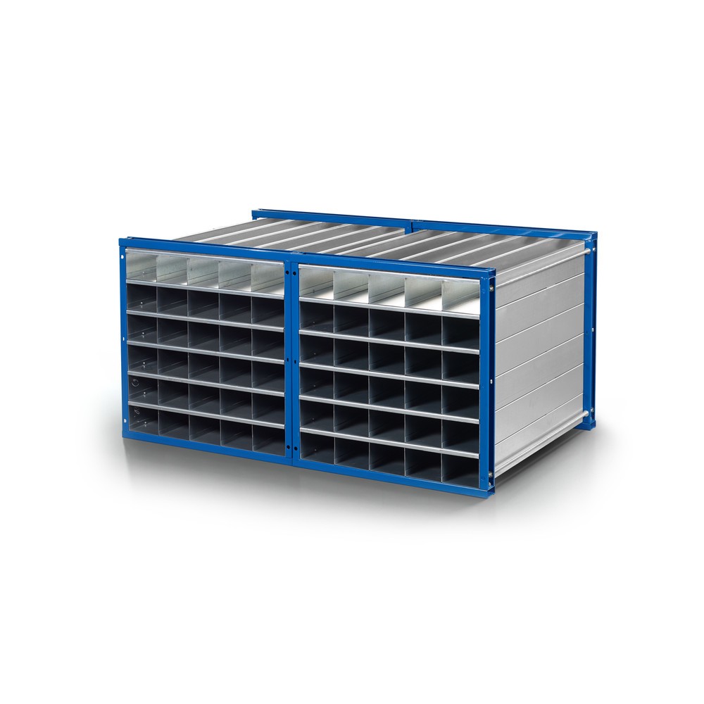 Produktabbildung Nr. 2: RR-Industrietechnik® grille en nid d'abeille type RWR, HxLxP 1 000 x 1 000 mm, nombre de compartiments 12