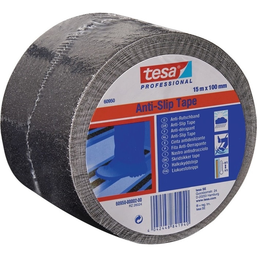 Illustration du produit: Ruban adhésif antidérapant 60950 / 60951 noir L. 15 m, l. 100 mm rouleau TESA