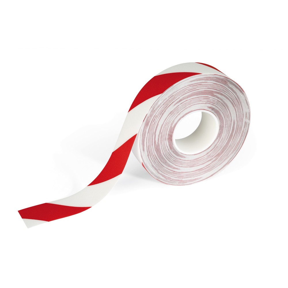Illustration du produit: Ruban de marquage au sol DURALINE® STRONG 50/07 de DURABBLE, rouge/blanc