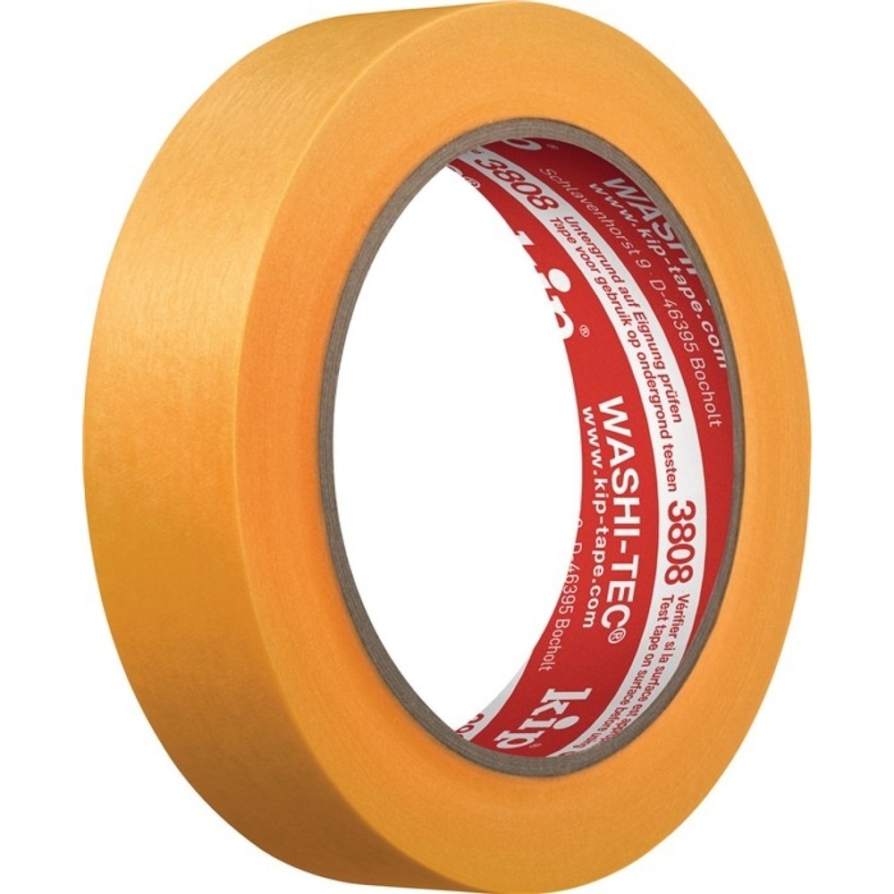Illustration du produit: Ruban de recouvrement 3808 WASHI-TEC® Premium lisse jaune longueur 50 m largeur