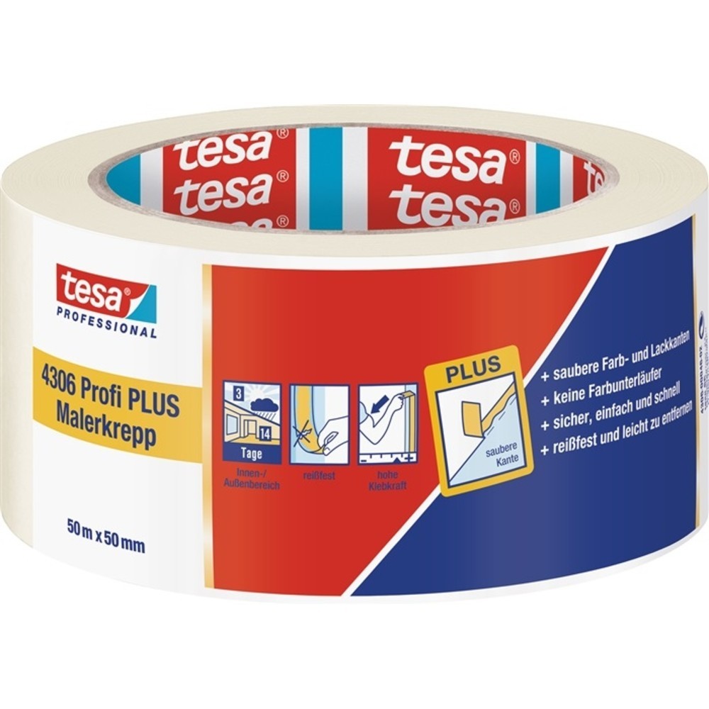 Produktabbildung Nr. 2: Bande de crêpon de peintre 4306 Profi PLUS légèrement crêpé beige clair longueur