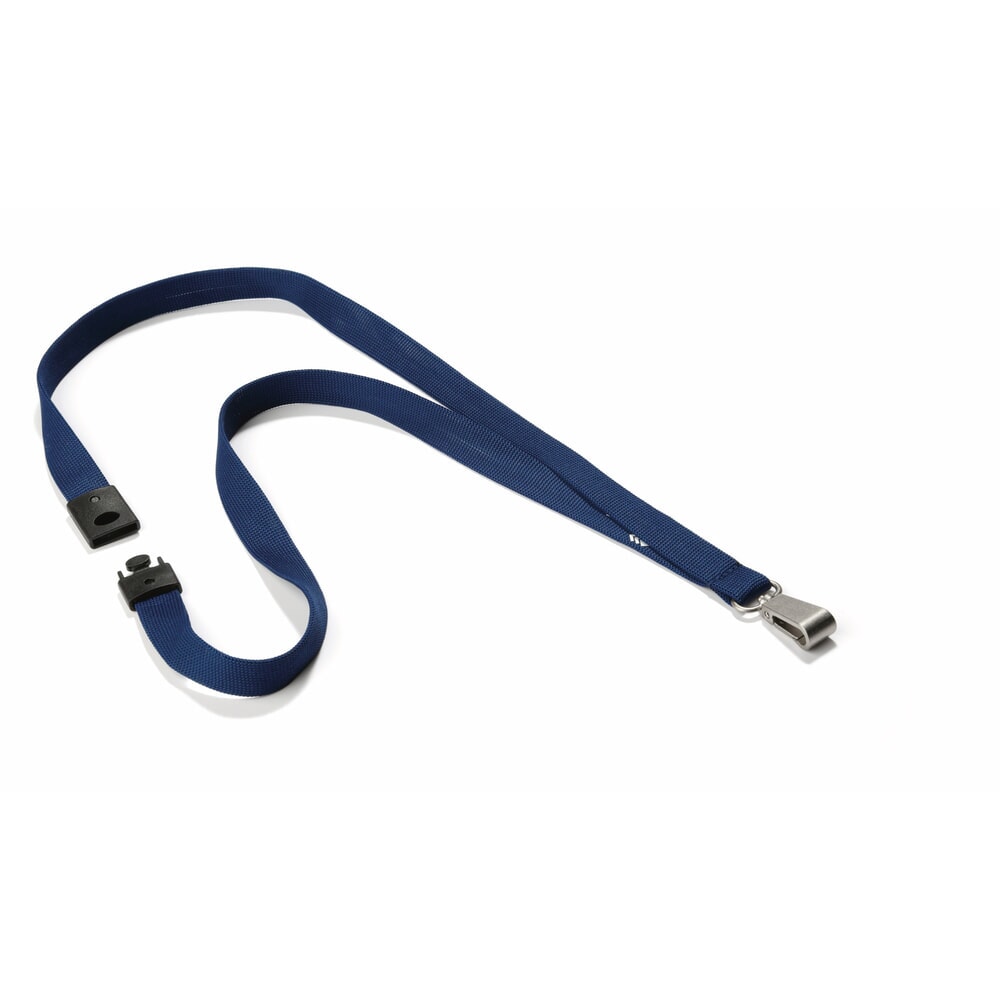 Ruban textile DURABLE Soft pour porte-badge, bleu Illustration du produit: Ruban textile DURABLE Soft pour porte-badge, bleu