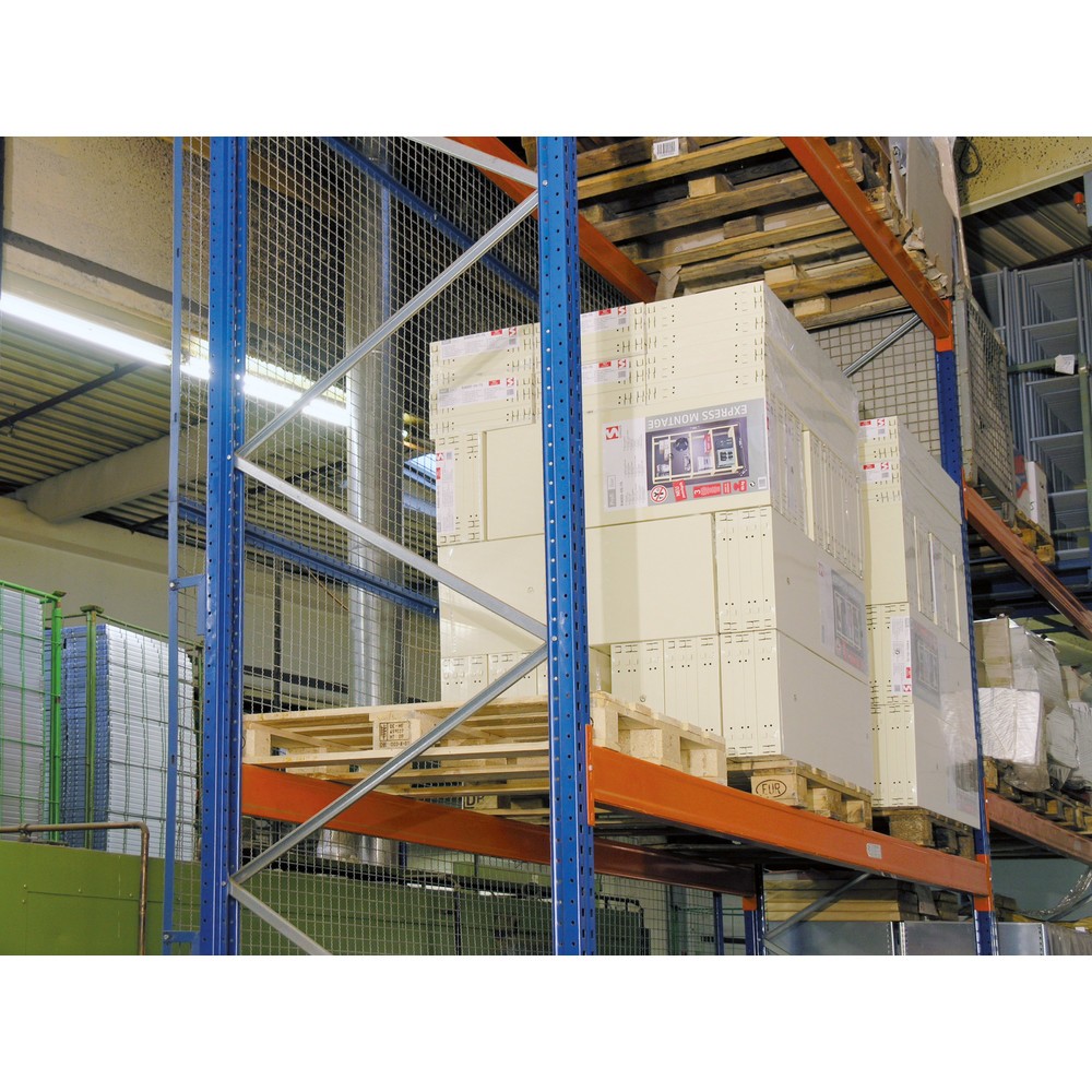 N° de l'image du produit 2 : Paroi arrière grillagée pour rayonnage à palettes SCHULTE, type S, Hxl 1 500 x 1 825 mm