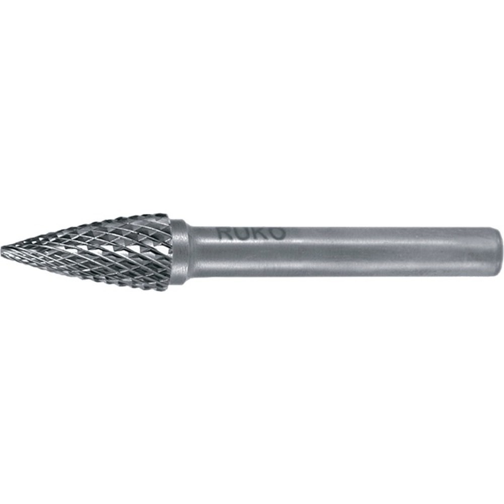 Illustration du produit: RUKO Frässtift SPG, Hartmetall Blank, Ø 8 mm Kopflänge 18 mm Schaft-Ø 6 mm, Verzahnung KVZ 4
