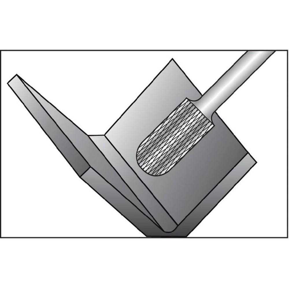 Produktabbildung Nr. 3: RUKO Frässtift WRC, Hartmetall Blank, Ø 12 mm Kopflänge 25 mm Schaft-Ø 6 mm, Verzahnung KVZ 4