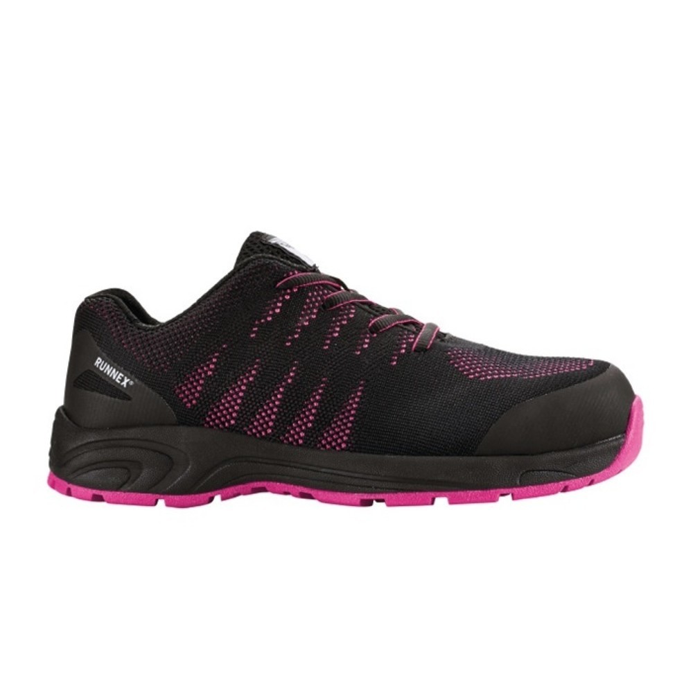 Produktabbildung Nr. 2: RUNNEX Damensicherheitsschuh GirlStar 5180, S1P SRC EN ISO 20344/20345, Grösse 38 schwarz/pink, Polyester