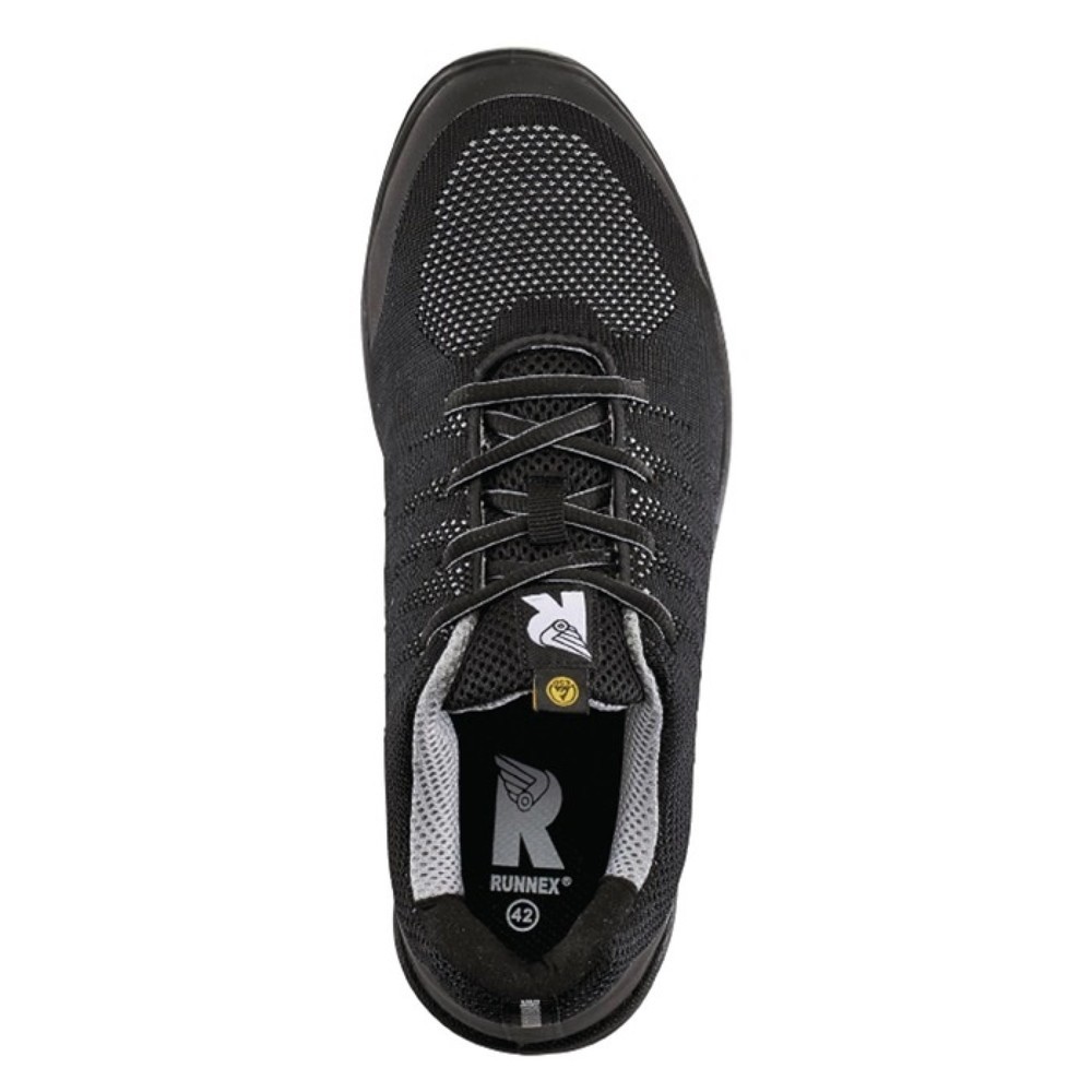 Produktabbildung Nr. 2: RUNNEX Sicherheitshalbschuh SportStar 5108, S1P SRC ESD EN ISO 20344/20345, Grösse 40 schwarz/grau, Polyester