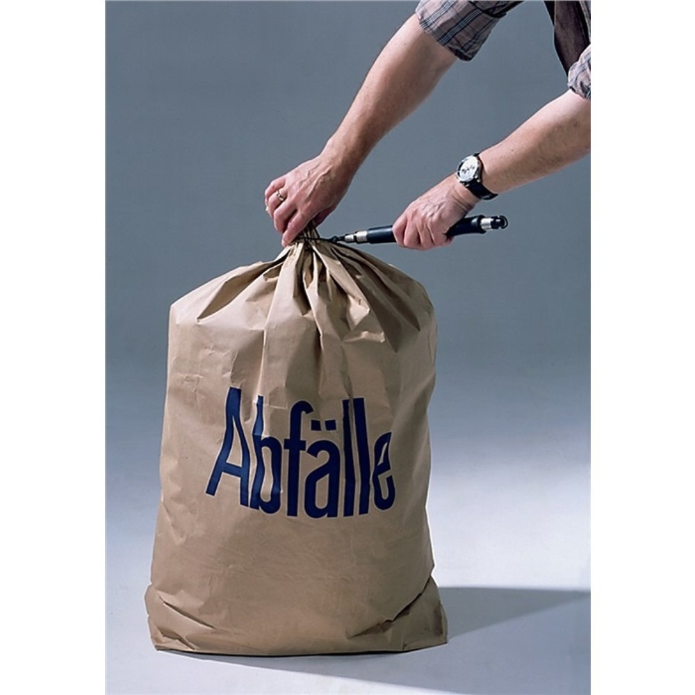 Illustration du produit: Sac poubelle en papier l.700xL950 mm 2 couches avec fond à plis croisés 50 pièce