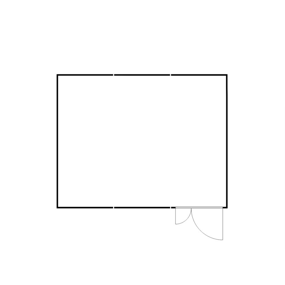 Produktabbildung Nr. 2: SAFE Tank Gefahrstoffcontainer 5000 ECO, energieeffizient durch bedarfsgerechte Lüftersteuerung, Masse aussen 5380x6520x2300 mm, Doppelflügeltür (asymmetrisch geteilt), mittig in der kurzen Seite, Lagerfläche 31 m²