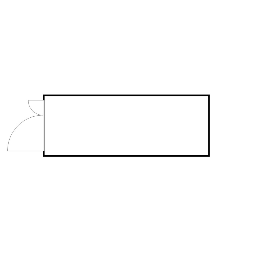 Produktabbildung Nr. 2: SAFE Tank Gefahrstoffcontainer 1900 WGK, verzinkt, montiert, Innen- und Aussenaufstellung, Masse aussen 6080x2170x2310 mm, Doppelflügeltür (asymmetrische Teilung), mittig in Stirnseite, Lagerfläche 12 m²