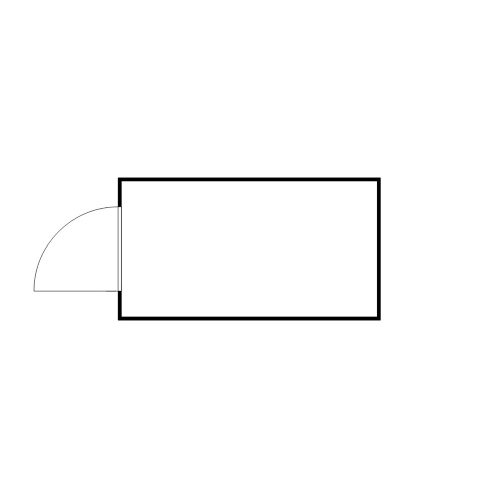 Produktabbildung Nr. 2: SAFE Tank Gefahrstoffcontainer 1350 WGK, verzinkt, montiert, Innen- und Aussenaufstellung, Masse aussen 4050x2170x2300 mm, Einzelflügeltür, mittig in 2 m Seite, Lagerfläche 8 m²